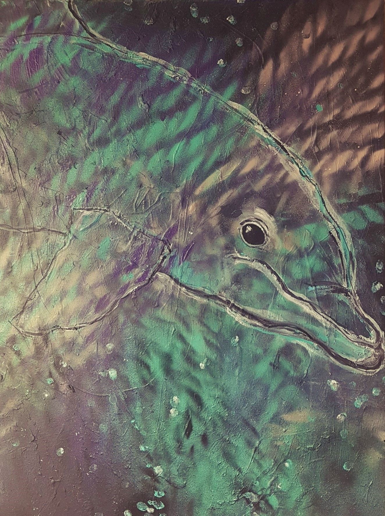 Dolphin 2020 Acryl auf Leinwand 80x60